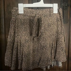 Cheetah print skirt